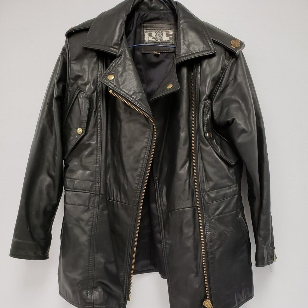 (38990-1) Harley Davidson Leather Jacket -Size Small